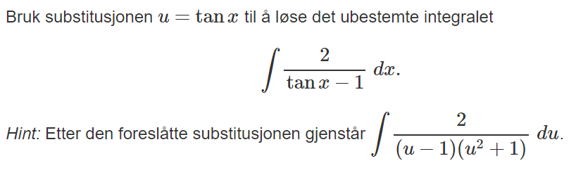 Oppgaven som skal løses